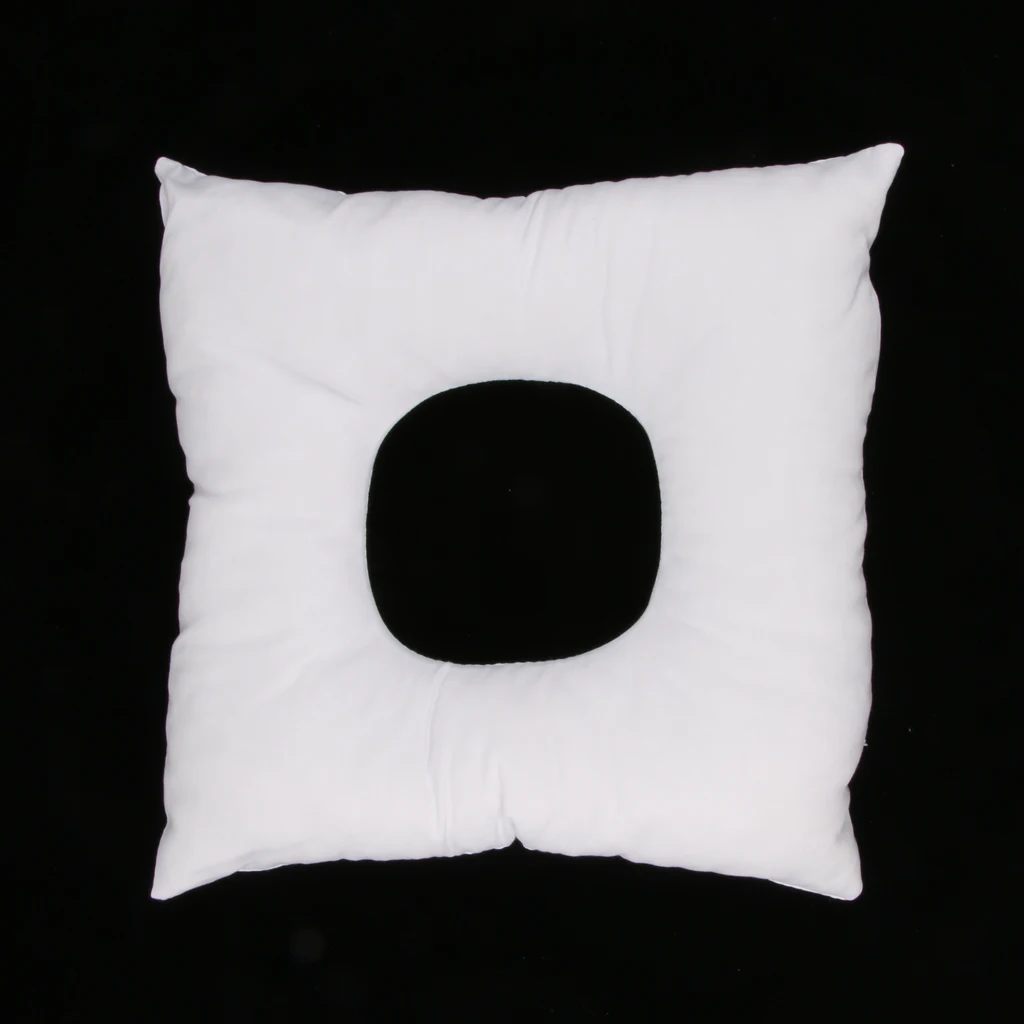 2pcs Reusable Washable Foam Massage Bed Face Cradle Cushion Pillows Blue White