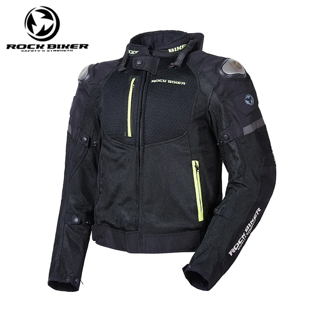

Rock Biker Motorcycle Jacket Breathable Summer Mesh Off-road Racing Titanium Alloy Anti-drop Jacket Safety Men's Riding Suits