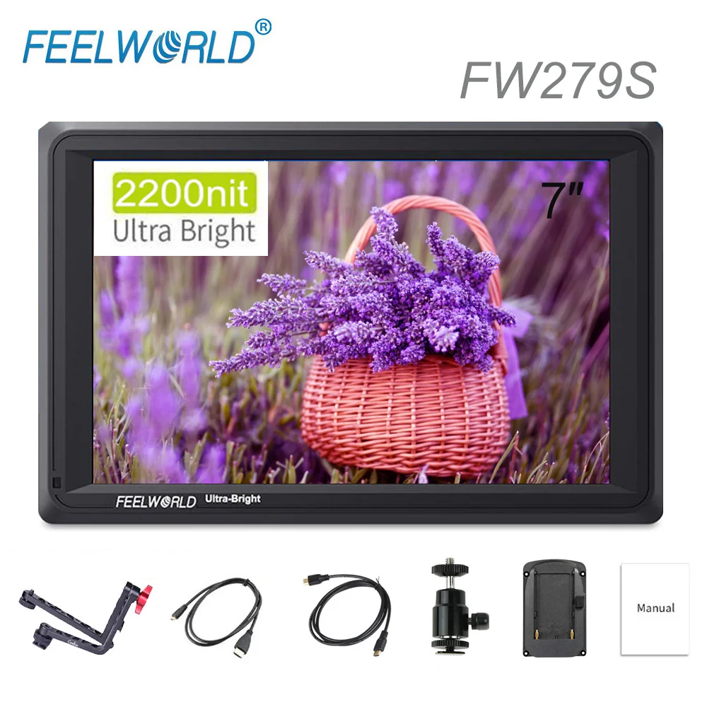 7-дюймовый монитор Feelworld FW279S для цифровой зеркальной камеры 3G SDI Full HD 1920x1200 LCD IPS