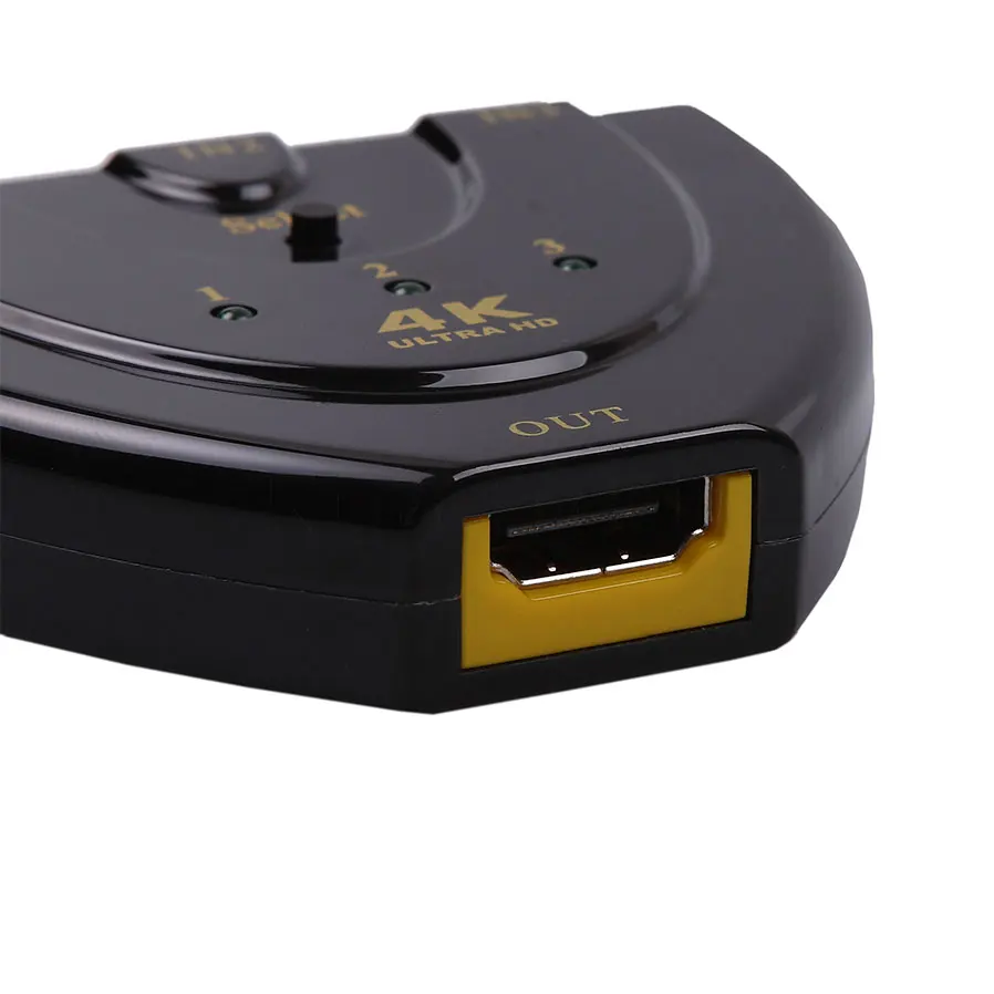 Kebidu 4K * 2K мини HDMI переключатель адаптер 1.4b 3 порта Переключатель сплиттер в 1 для ПК