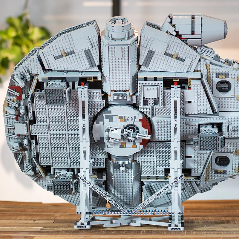 407 шт MOC Звездные войны космический корабль вертикальный дисплей стенд совместим с L бренд 75192 блоки конечный коллекционер модель