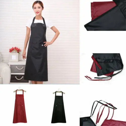 

FAROOT PVC Waterproof Sleeveless Cooking Kitchen Chef Waiter Pocket Long Apron