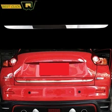 Posterior tronco para cubierta de maletero Trim para Nissan Juke 2011-2019 cromo Borde de puerta de la puerta trasera de la guarnición de estilo 2014 de 2015 a 2016