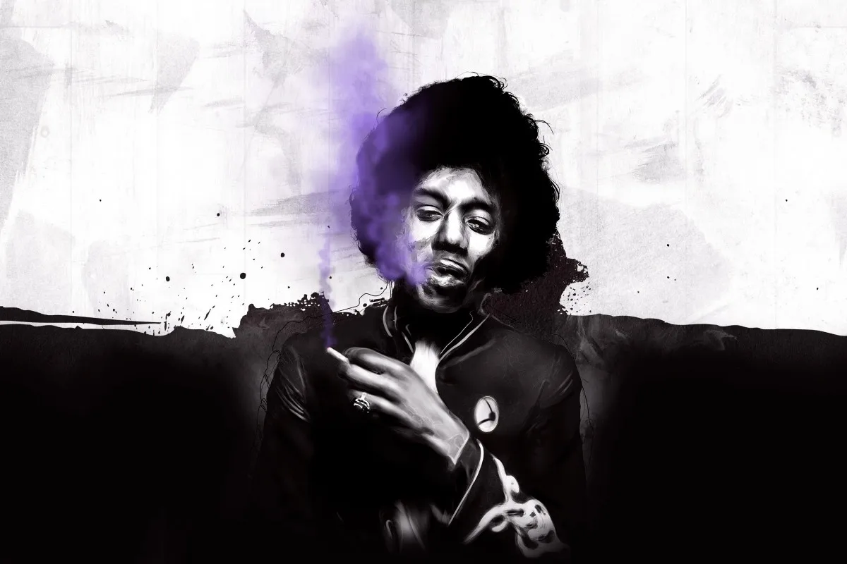 Jimmi Hendrix tribute TRW247 canvas fabric poster custom print (frame available) for wall decor room decoration home | Дом и сад