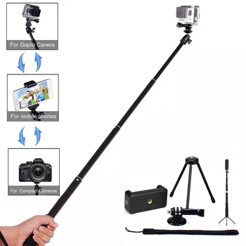 

Tekcam Aluminium Rust-proof Selfie Stick 93CM Monopod for Gopro hero 6/5 Gopro 5/6 Xiaomi Yi/yi 4k/yi Lite/elecam/SJCAM SJ6