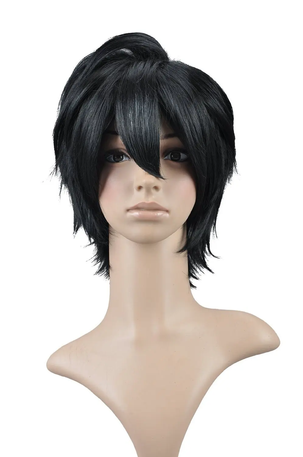Death Note L Lawliet Anime Characters Black Short Curly Cosplay