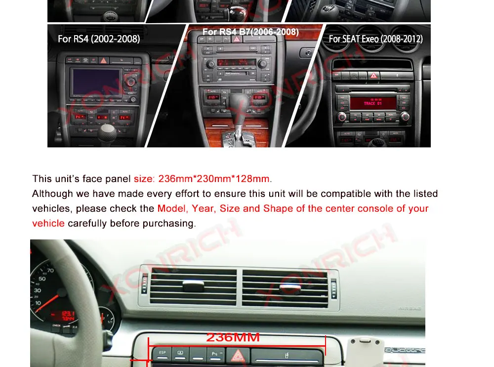 Cheap 2 Din Android Car Stereo Car Multimedia Player for Audi 2010 A4 S4 B6 B7 RS4 8E 8H 8F B9 Seat Exeo GPS DVD AutoRadio BT 4