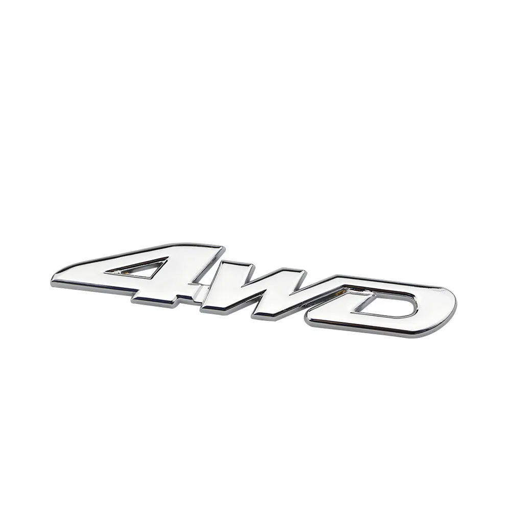 Автомобильная задняя боковая наклейка Jameo 4WD 3d с хромированным значком
