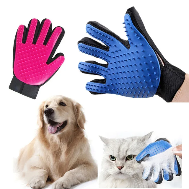 

Hot Pet Dog Cat Hair Grooming Brush Glove Dog Cleaning Massage Comb Brush Pratical Deshedding Hair Comb Glove For Dog Cat Kitten