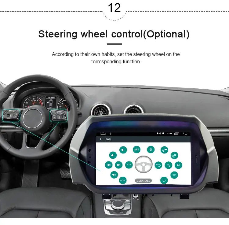 Best JDASTON Android 9.0 Car DVD Player For Ford ECOSPORT 2013 2014 2015 2016 - GPS Navigation Audio Wifi Multimedia Stereo Car Radio 13