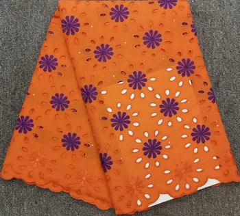 

2019 Latest African Cotton Swiss Voile Lace Fabric party dress,High Quality African NHH015 Swiss Voile Lace In Switzerland