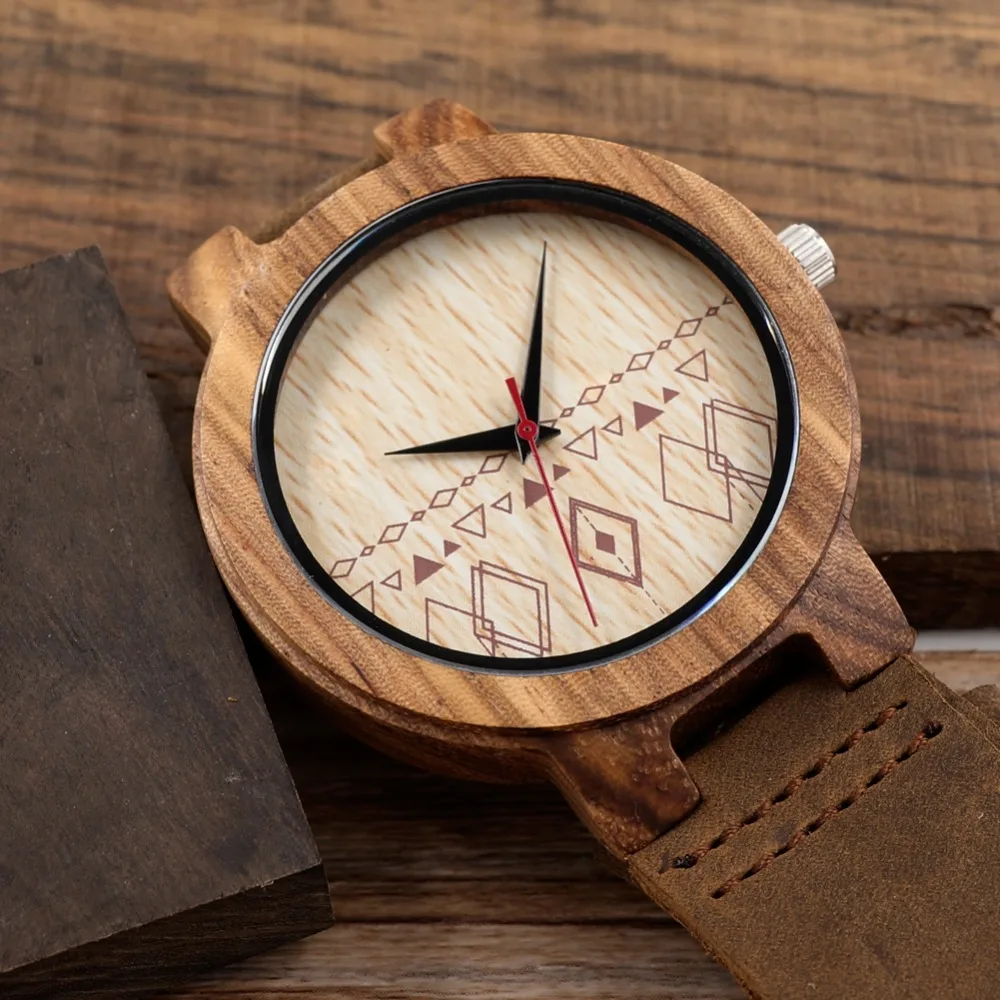 Zegarek drewniany Bobo Bird Pattern C19 10 d20