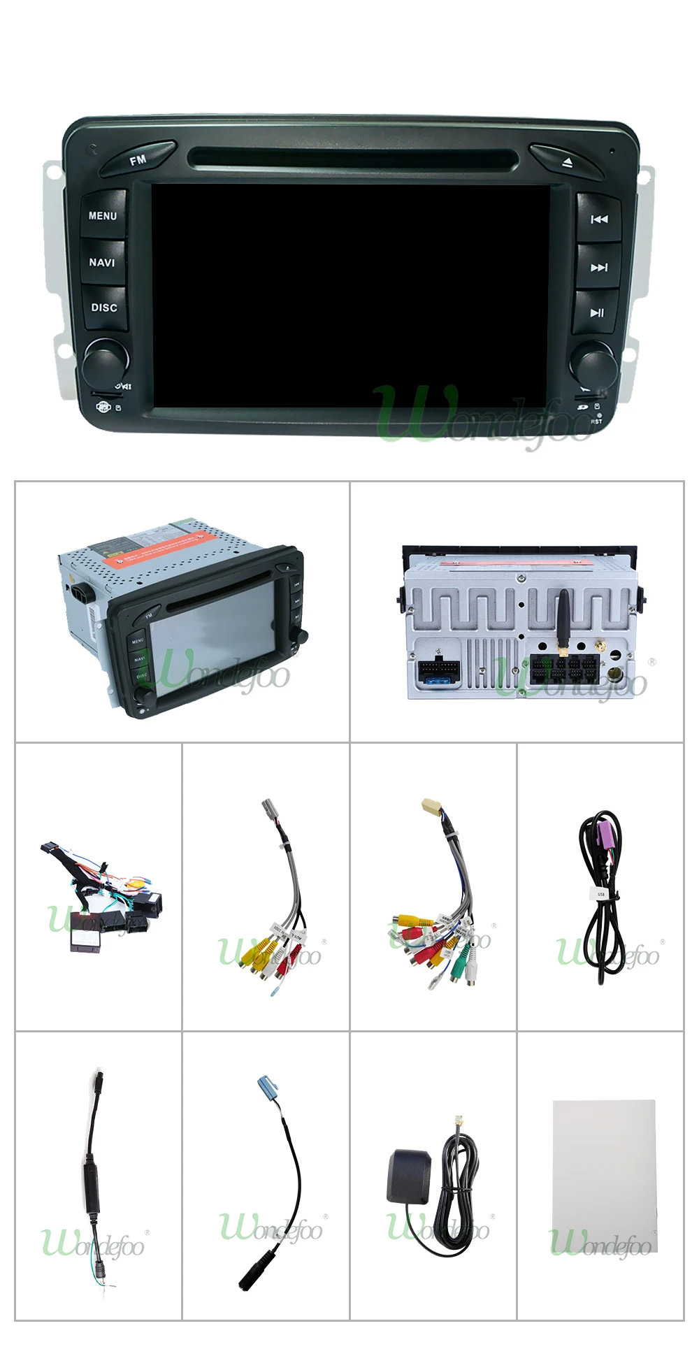 Clearance 2G 16G/32G Android 8.1 2 Din DVD PLAYER for Mercedes Benz W209 W203 M ML W163 Viano W639 Vito Vaneo GPS RADIO STEREO navigation 34