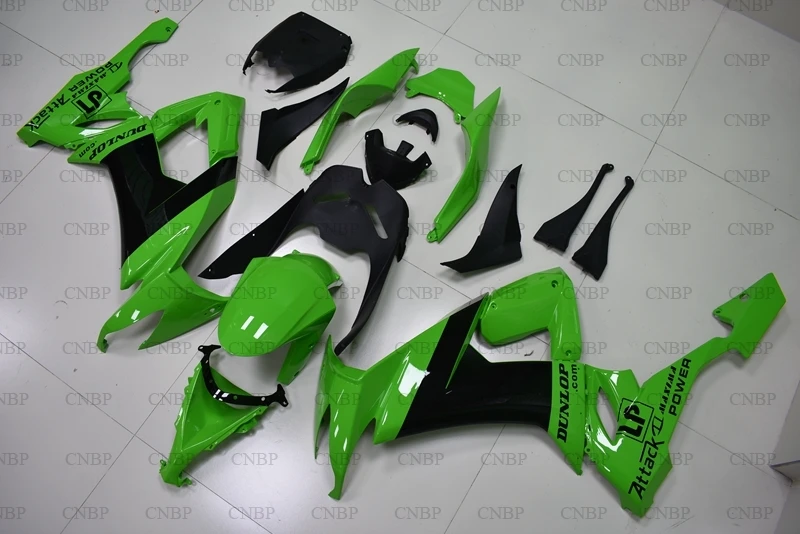 Обтекатели Ninja ZX 10r 2010 Abs Зеленые Черные 2008 - для Kawasaki ZX10r Пластиковые обтекатели |