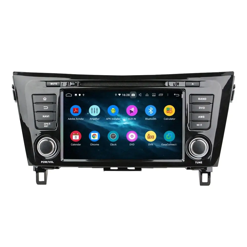 Sale 4GB+32GB IPS Android 9.0 Octa Core 2 din 8" Car DVD GPS for Nissan QashQai X-Trail 2014 2015 2016 GPS Radio Bluetooth WIFI USB 2