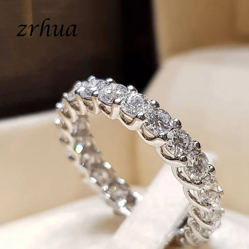 ZRHUA 2018 Роскошные брендовые Ювелирные изделия Белый Цвет инкрустация кубический