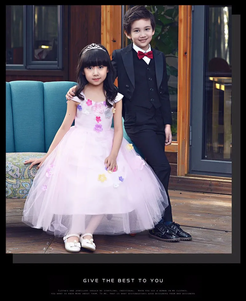 Костюмы для мальчиков на свадьбу, 95 см-165 см, детские костюмы для выпускного вечера свадебная одежда для мальчиков, комплекты одежды для детей Tuexdo, платья для мальчиков