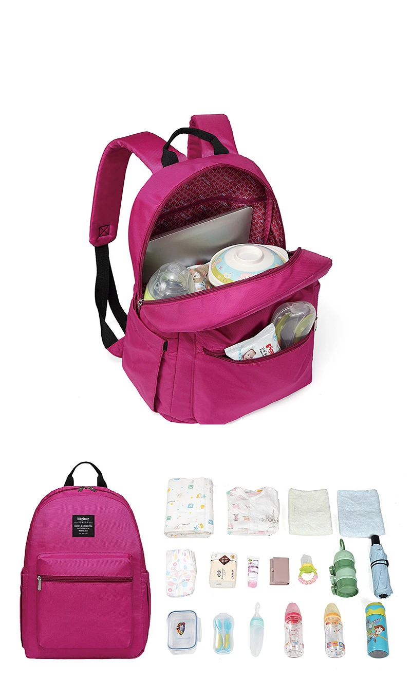 Органайзер для новорожденных, сумка для подгузников, хлопок, 29*15*39 см, детский рюкзак