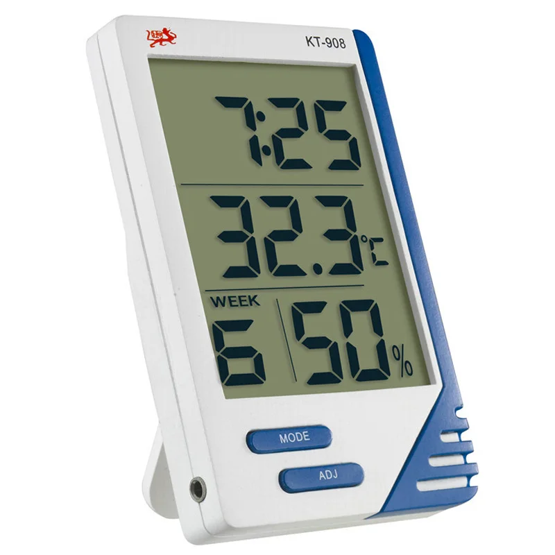 Бытовой цифровой термометр Крытый Температура влажность тестер электронные часы термометр-гигрометр зонд 3 в 1