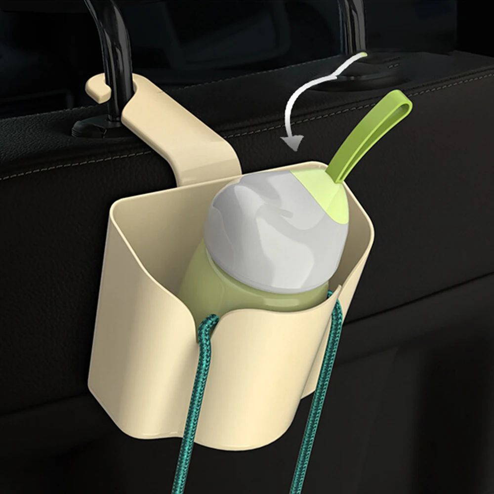 LEEPEE Car Seat Back Hook Bracket Car Organizer Drink Holder Car-styling Rear Seat Drink Cup Holder Pocket Storage Box Portable