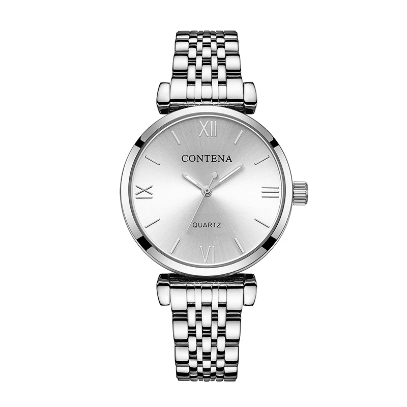 CONTENA женские часы Лидирующий бренд Роскошные наручные часы женские часы полностью стальные женские наручные часы relogio feminino reloj mujer