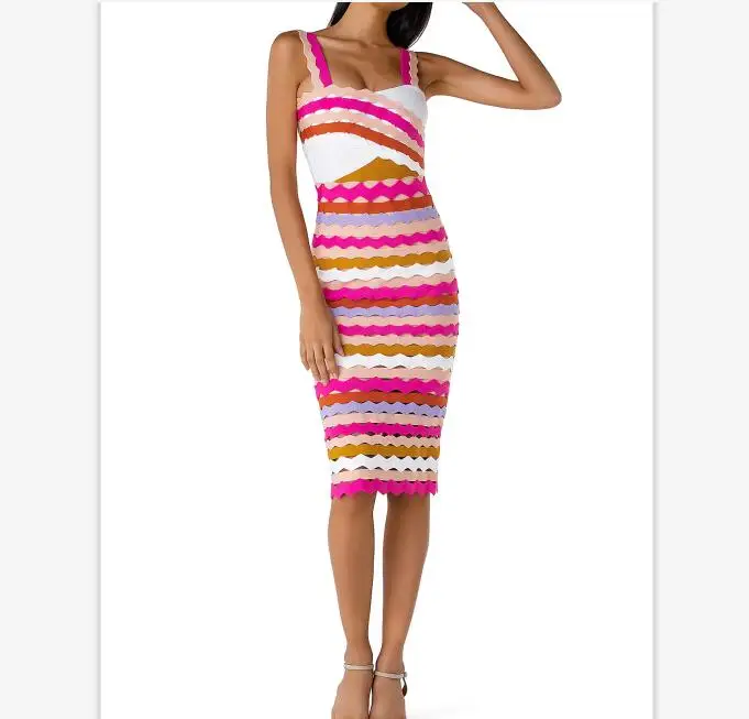 

Top Quality Bandage Dress Night Club Celebrity Party Elegant Dresses Women Sexy Bodycon Summer