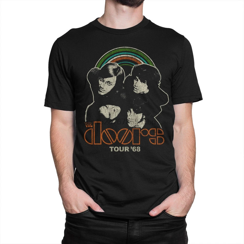 

The Doors Tour'68 T shirt Jim Morrison Tee Men Women All Sizes Summer Short Sleeves Cotton T-Shirt Fashion