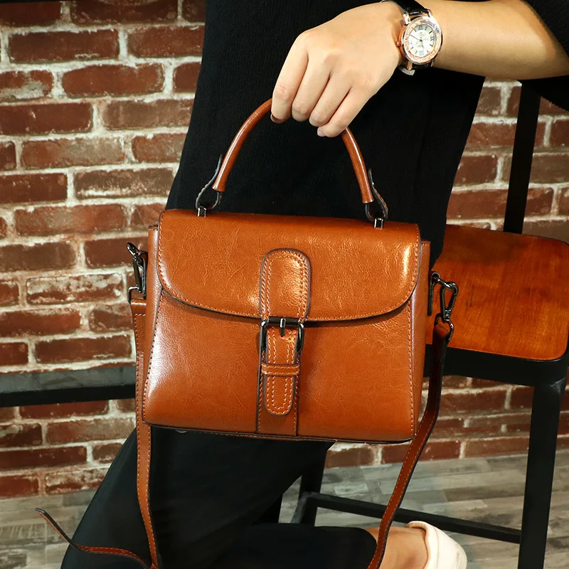 

JIULINBags female 2019 new Korean Postman Bao Chao lady shoulder slant wrap leather leather a hundred catch bag