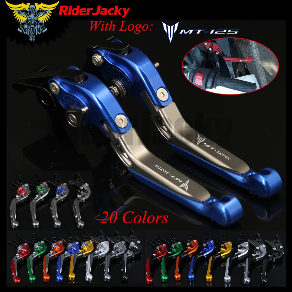 RiderJacky логотип &quotMT 125&quot Мотоцикл с ЧПУ сцепные рычаги для Yamaha MT 125 MT125 2015 2018