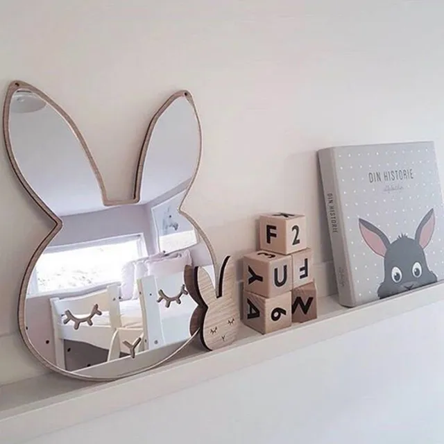 Cloud Bunny Crown Mirror Children S Room Bedroom Nursery Decoration Cloud Bunny Crown Mirror Children S Room Bedroom Nursery Decoration Shatterproof Acrylic Garden Wall Art Decor