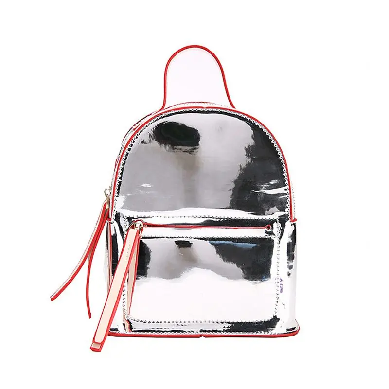 

Women PU Hologram Rucksack Backpack Girls School Bookbag Shoulder Crossbody Bag