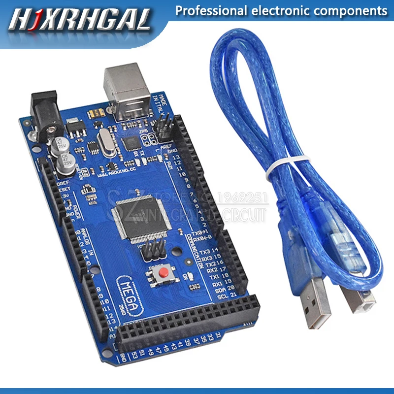 

1pcs MEGA 2560 R3 ATmega2560 AVR USB board +free USB cable (ATMEGA2560 /CH340 ) funduino 2560 new hjxrhgal