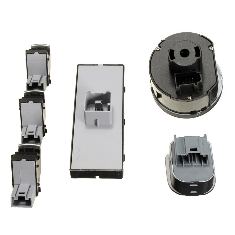 Newest 6pcs Window Mirror Headlight Switch Set For  Passat B6 CC Golf MK6 Jet-ta