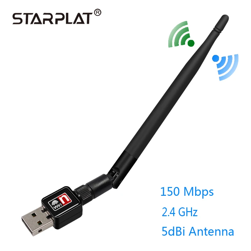 

Wireless WiFi Adapter 5dB wifi Antenna 150Mbps Lan Wireless Network Card Portable USB WiFi Receiver Adaptador WiFi 802.11b/g/n