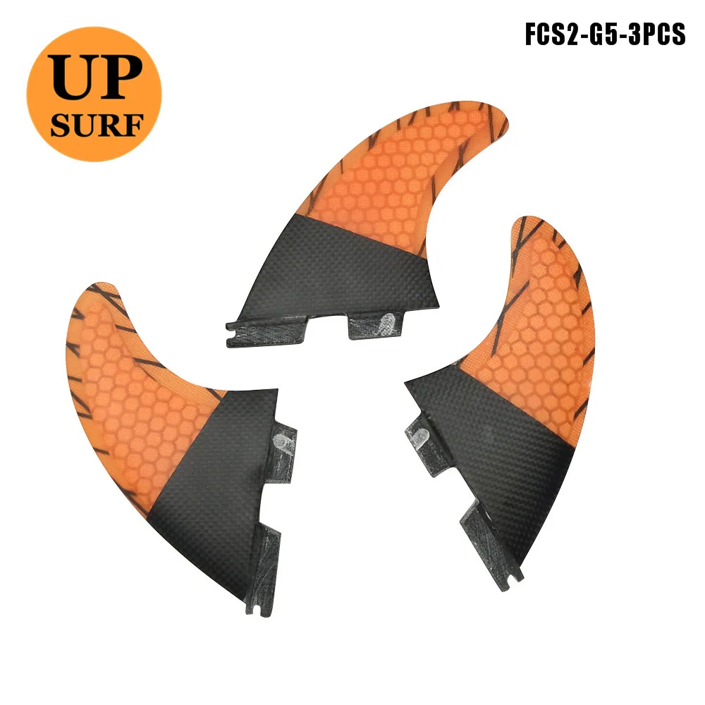 

Surfing FCS2 G3/G5/G7 Surfboard Fins 3 in Per Set Blue,Green,Orange Surf Fins in Surfing FCSII Fins