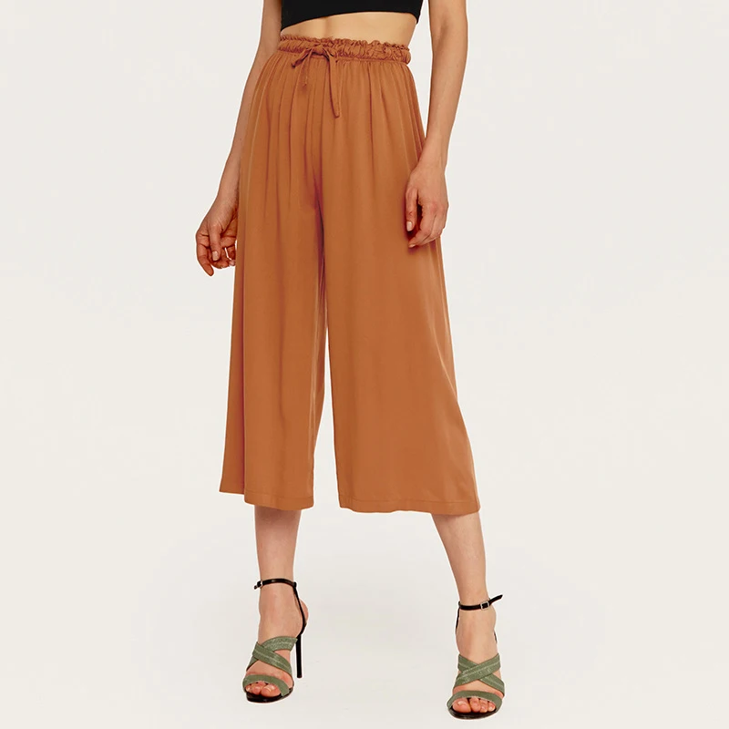 

Wasteheart Summer Women Fashion Blue Pink Long Loose Pants Harem Pants High Waist Ankle Length Female Pants Casual Plus Size