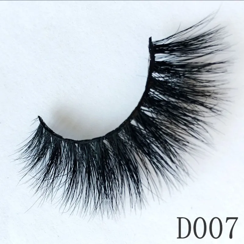 

UPS Free Shipping 200pair/lot handmade real mink fur false eyelashes 3d strip mink lashes thick fake eyelashes beauty make up