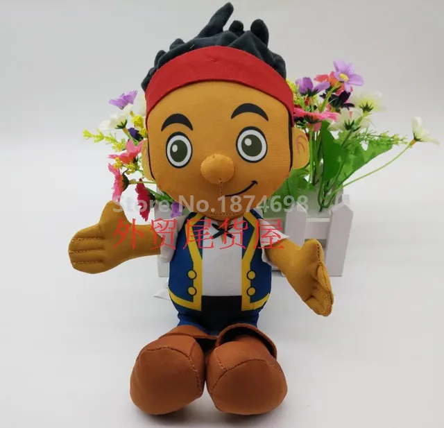 New Pirates Jake Izzy Captain Hook Plush Doll Toy 27-30cm Baby Stuffed Kids Toys for Children Gifts