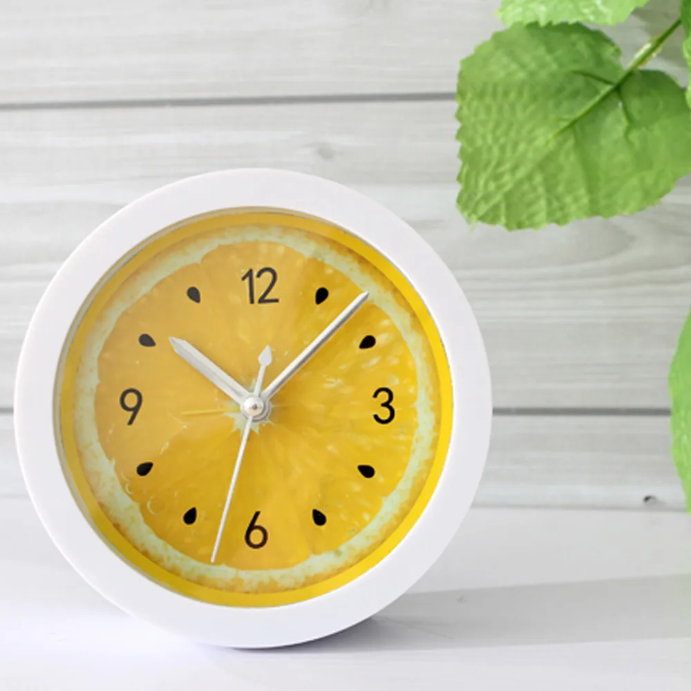 

Alarm Clock Vintage Retro Silent Pointer Clocks Round New Colorful Round Shape Mini Quartz Desktop Plastic Needle Alarm 19MAY14