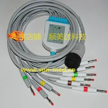 Совместимый Kenz Cardioline кабель для ЭКГ с leadwires 10 проводов