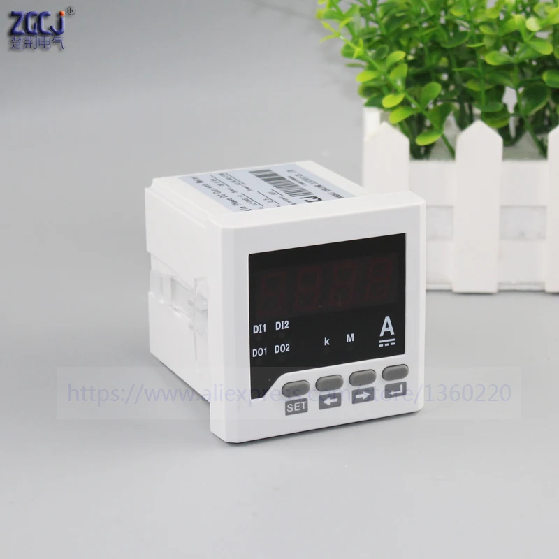 DC 0 5A DC ampere panel meter with analog output AC/DC 85 265V current