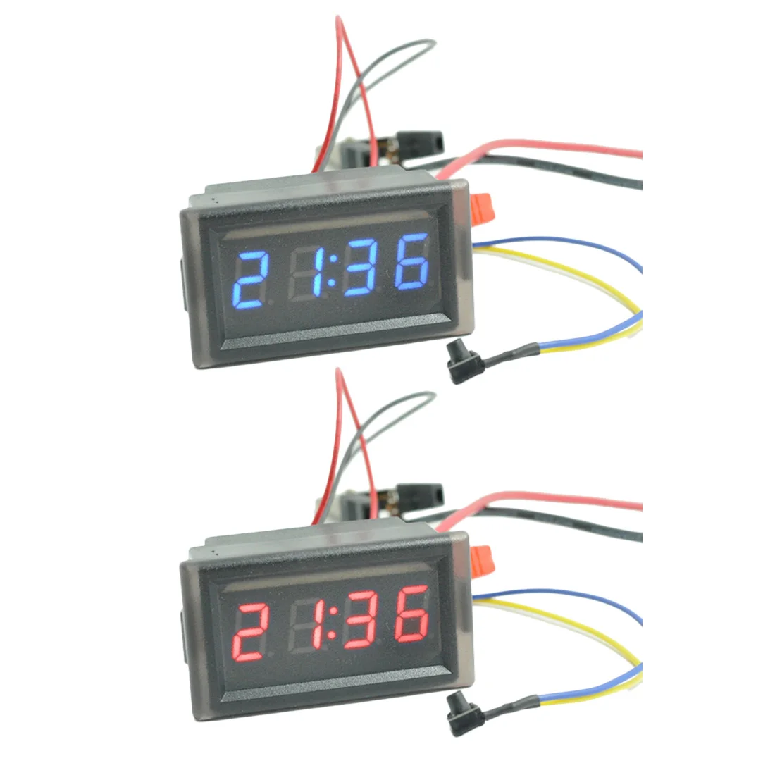 

DC 4.5-30V Digital LED -50 ~ 110C Thermometer Car Temperature Monitor Panel Meters 4 Digital Display Electronic Clock