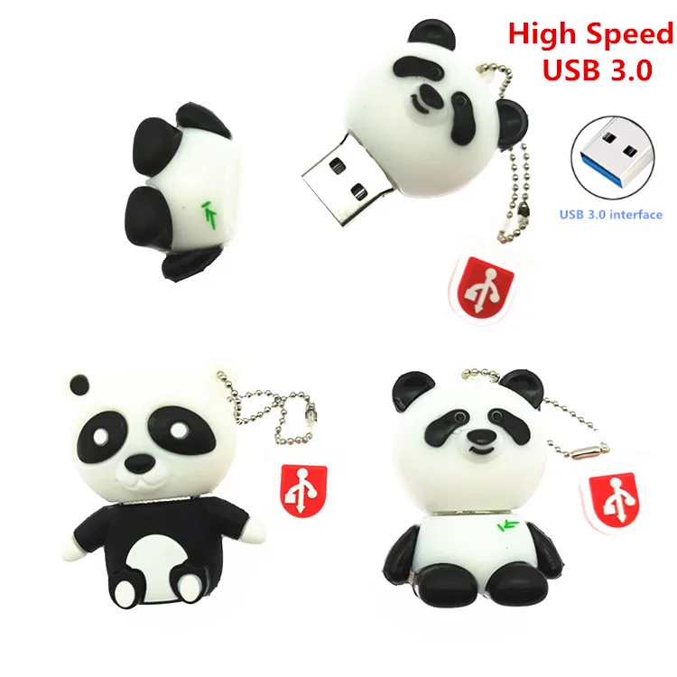 

High Speed USB 3.0 Panda pen drive usb flash drive disk real capacity gift memory Stick pendrive 4GB 8GB 16GB 32GB 64GB toy gift