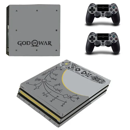 Наклейки на кожу для PS4 Pro для sony playstation 4 Pro консоли и контроллера PS4 Pro sticker s Vinyl-God of War 4 - Цвет: YSP4P-2030