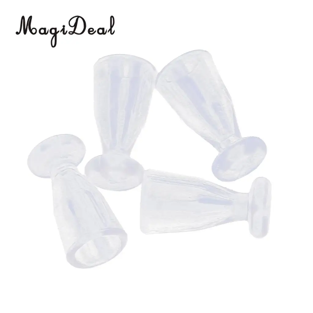 4 Pieces Plastic 1/12 Scale Dollhouse Miniature Juice Glass Ice Cream Cups Tableware for Dolls House Accessory Furniture Decor