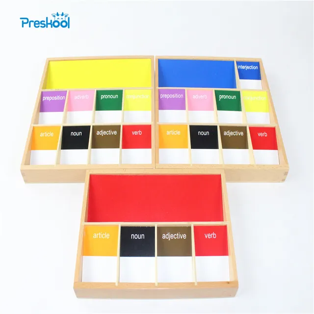 US $35.79 Baby Toy Montessori Basic Language Grammar Sympols 1st Early Childhood Education Preschool Training