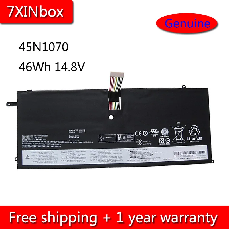 7 xinbox 46Wh 14,8 V 45N1070 45N1071 ноутбук Батарея для lenovo ThinkPad X1 углерода 3444 3448 3460 серии 4ICP4/56/128