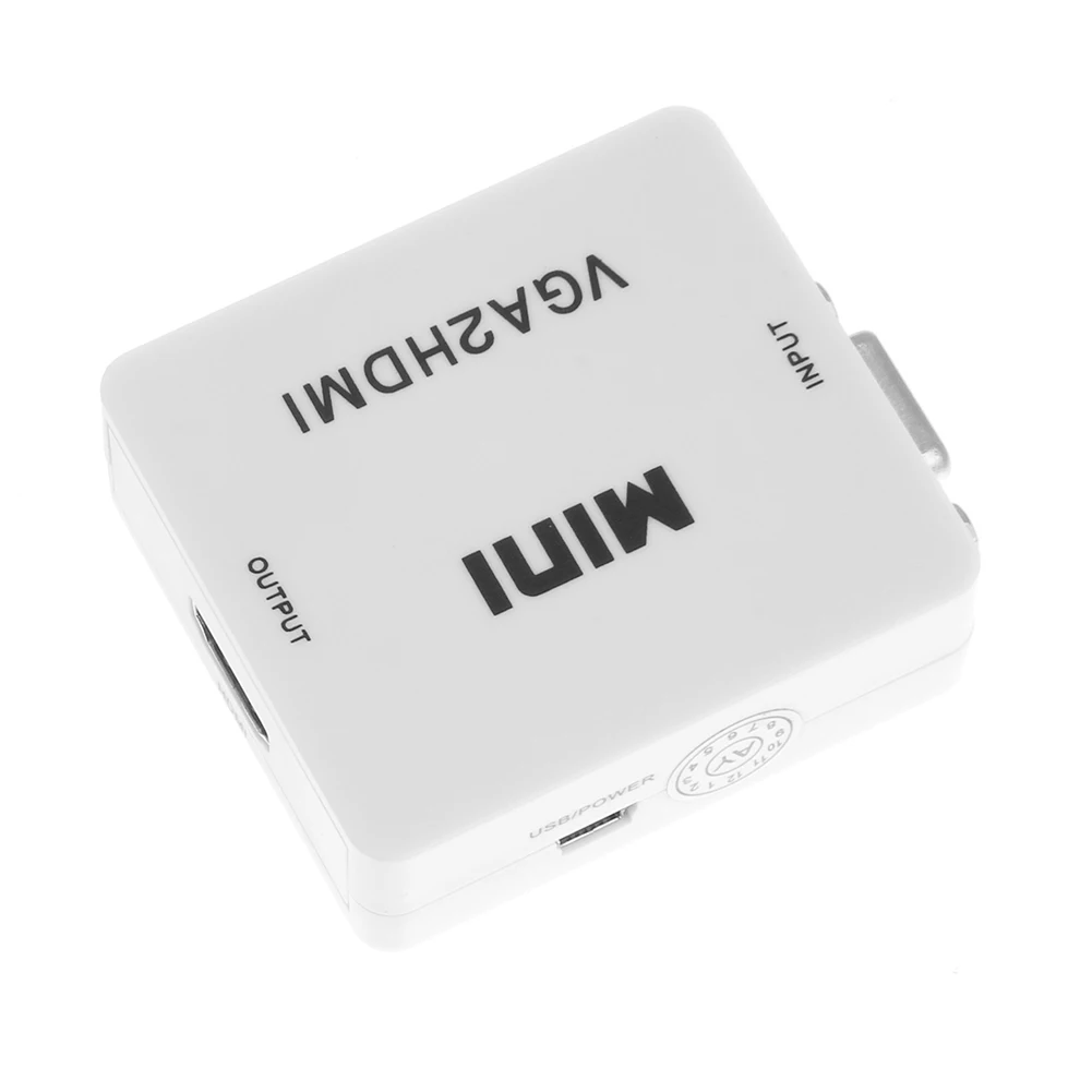 

Mini VGA to HDMI Converter VGA2HDMI Adapter VGA to HDMI 1080P for Xbox360 PC DVD PS3