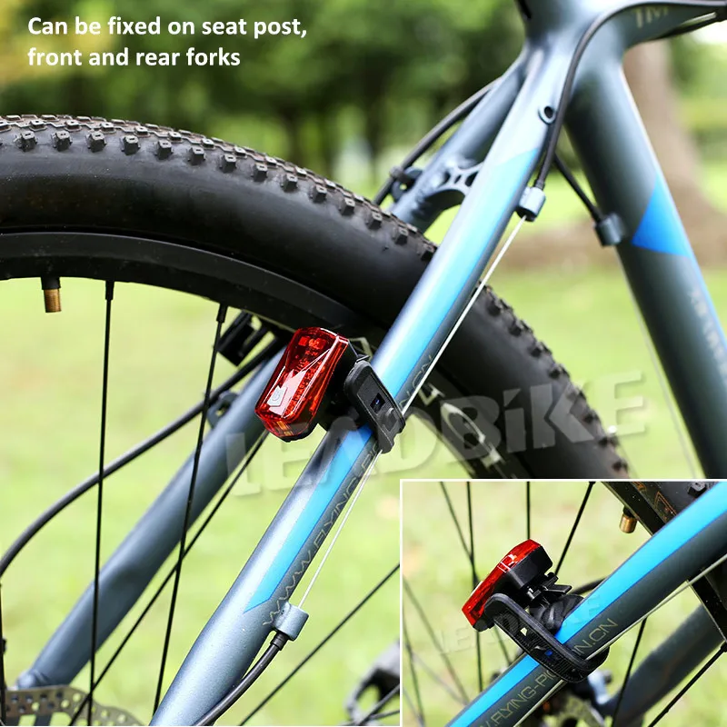 Светодиодный задний фонасветильник для велосипеда Leadbike суперъяркий