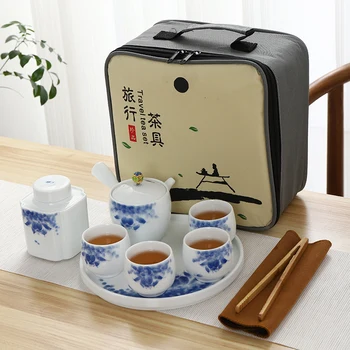 

TANGPIN ceramic tea sets handpainted kung fu tea sets teapot gaiwan teacups portable travel office tea set